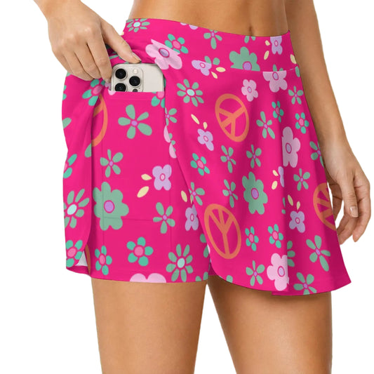 Dizzy Pickle Hope Rose Women's (16" - 17") Active A-Line Swing Pickleball Skort