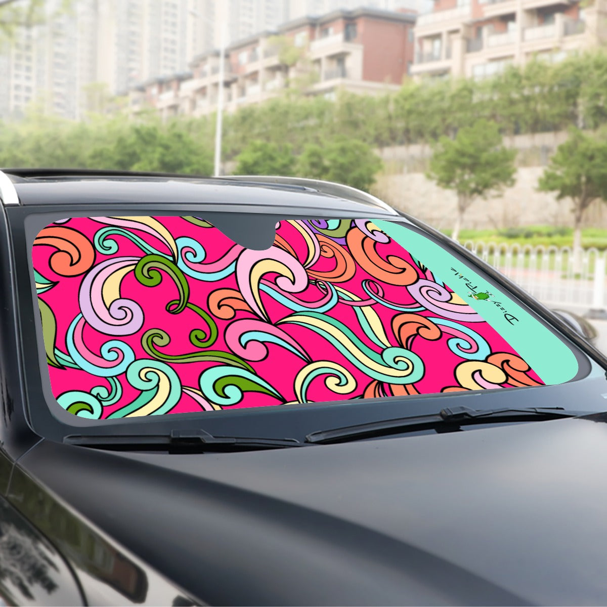 Dizzy Pickle Anna Pink Pickleball Windshield Sunshade