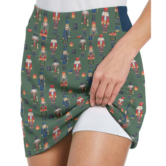 Dizzy Pickle Christmas Nutcracker March Women's 17" Performance Pickleball Skort with Inner Shorts