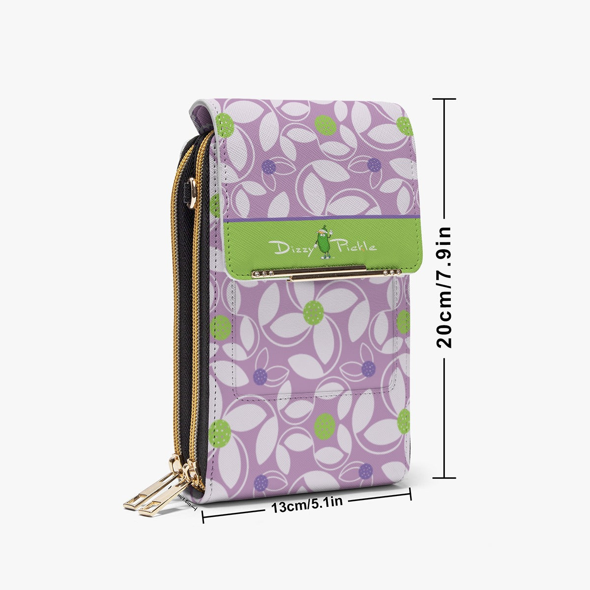 Dizzy Pickle Beth Lavender Women's Pickleball Mobile Phone  Crossbody Bag