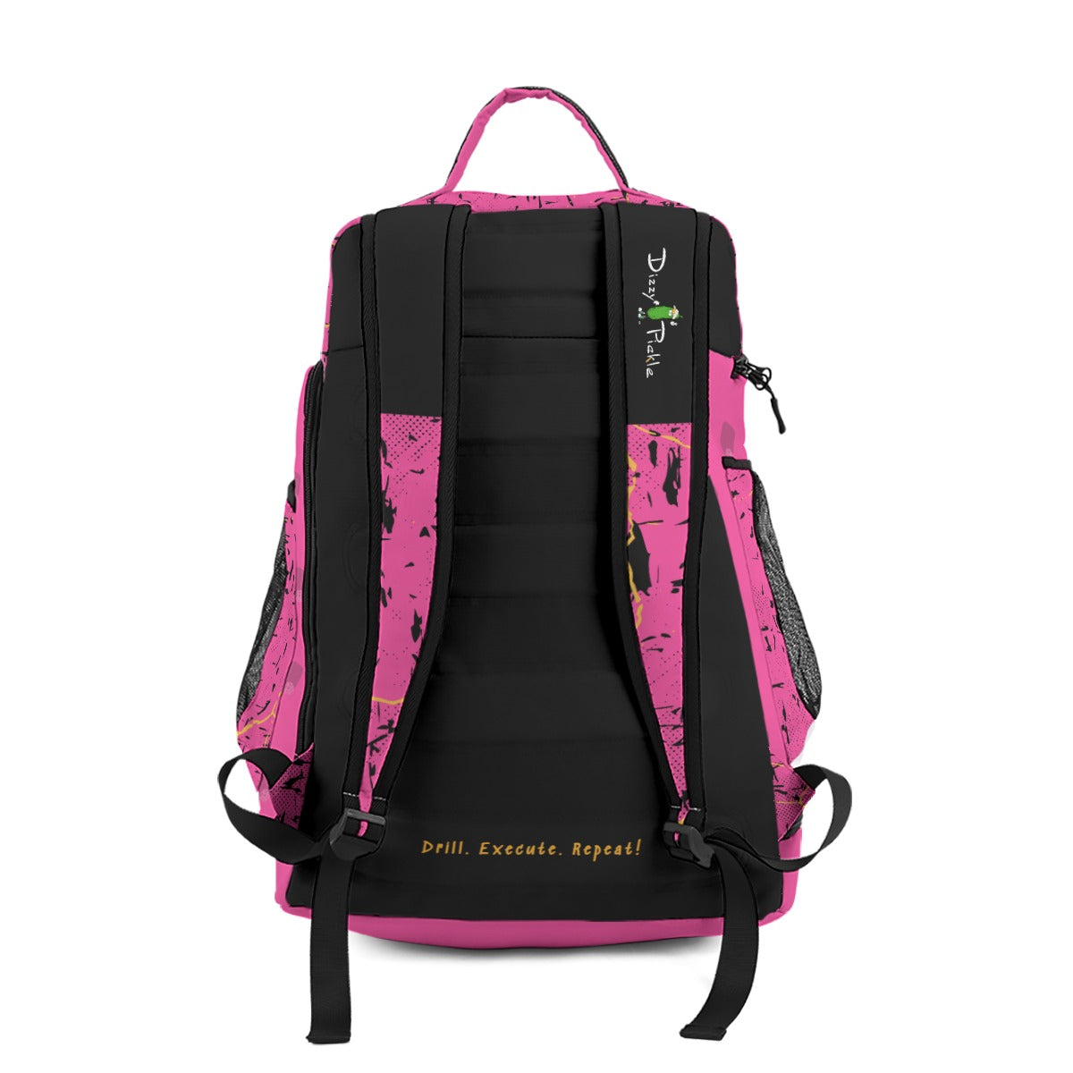 Dizzy Pickle Lynne Pink Large Courtside Pickleball Multi-Compartment Backpack with Adjustable Straps