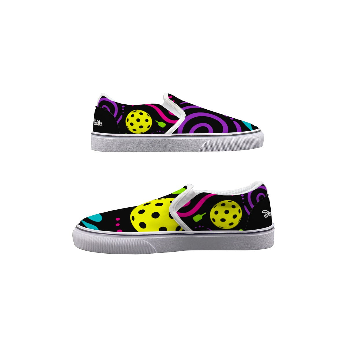 Dizzy Pickle It's Swell Black Women's Casual Slip-On Canvas Shoes