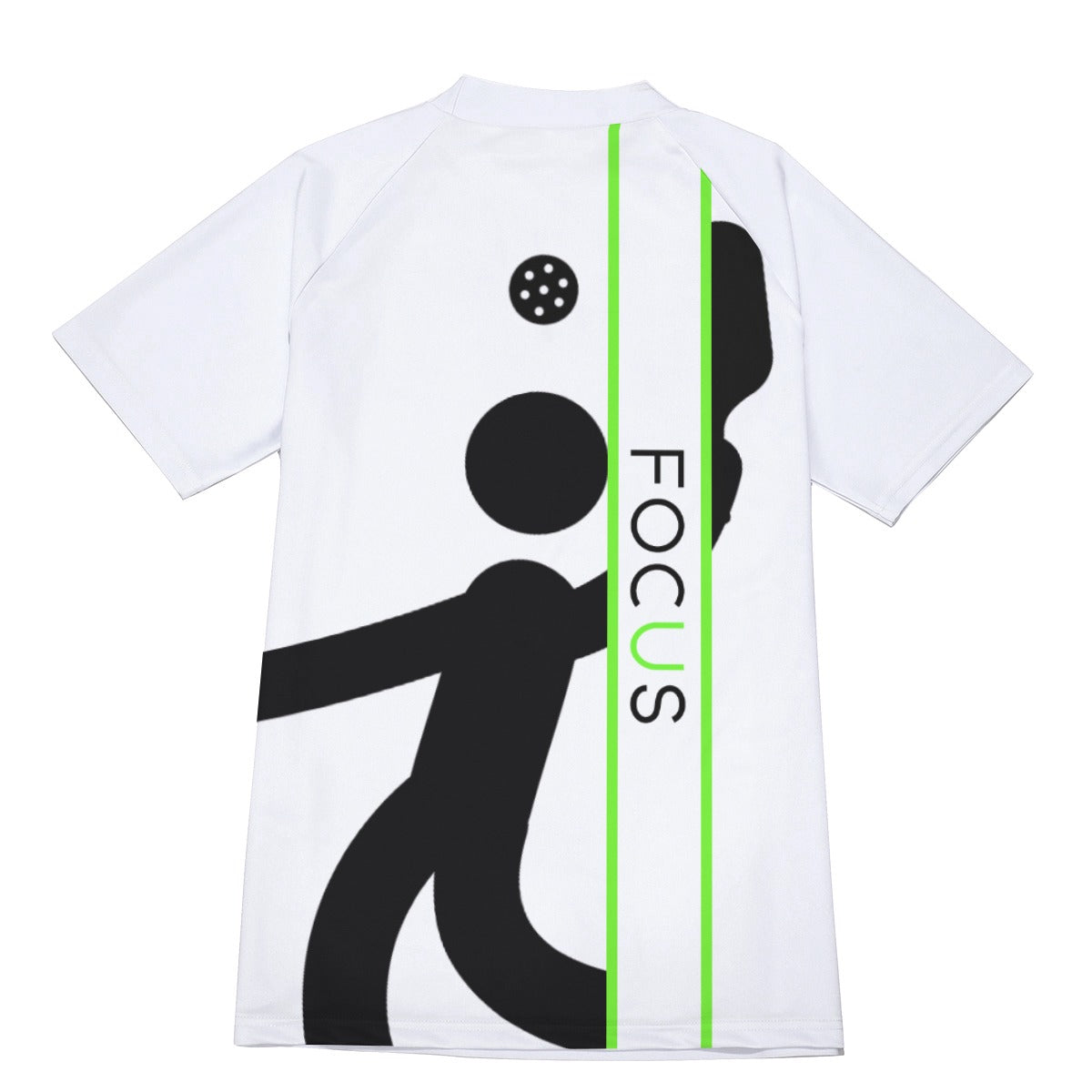 2X-LARGE SLIM FIT -  FOCUS - Men's Pickleball Fitted T-Shirt by Dizzy Pickle