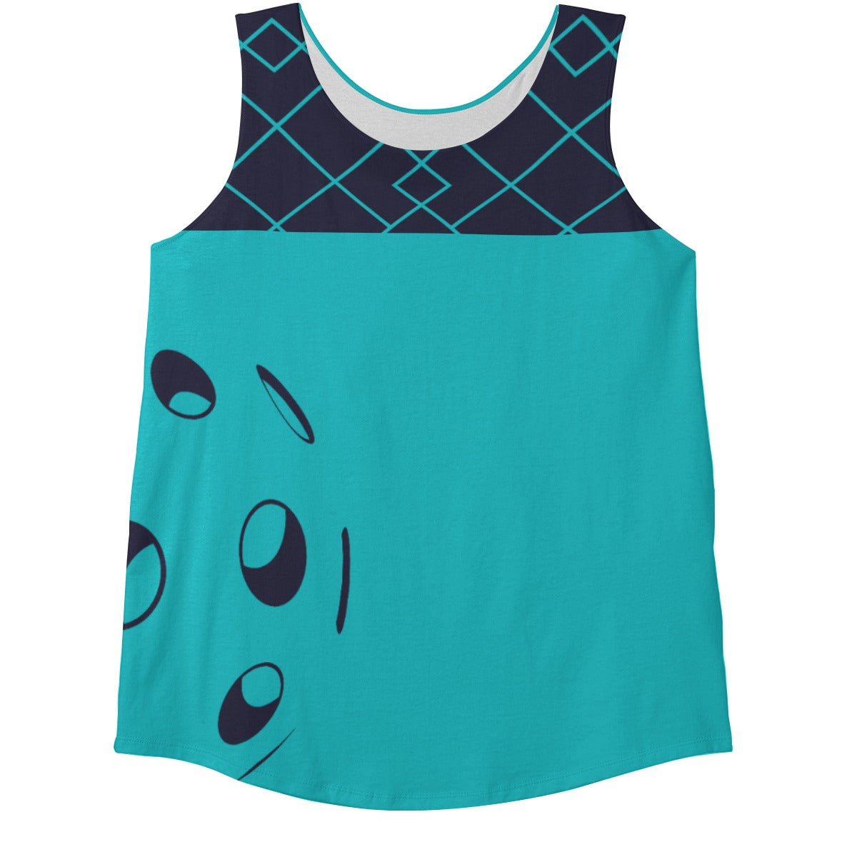 3X-LARGE Lisa - Teal/Blue - Women's Wide Strap Tank by Dizzy Pickle (Plus Size)