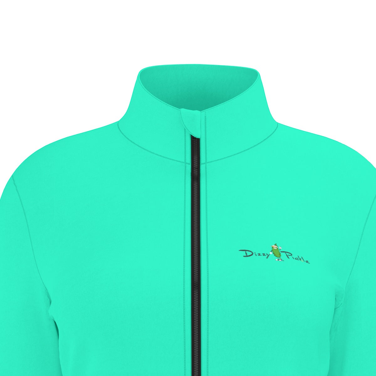 Dizzy Pickle DZY P Classic Aqua Women's Pickleball Long Sleeve Thumbhole Jacket