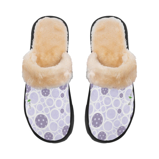 Dizzy Pickle Sophie Balls Women's Pickleball Plush Slippers