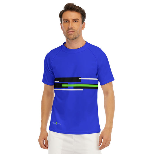 LARGE SLIM FIT -  ENGAGE - Men's Pickleball Fitted T-Shirt by Dizzy Pickle