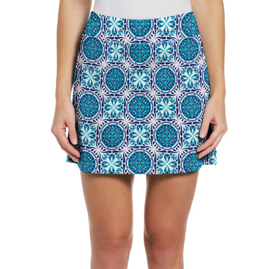 Dizzy Pickle Tracy Turquoise1 Women's 17" Performance Pickleball Skort with Inner Shorts