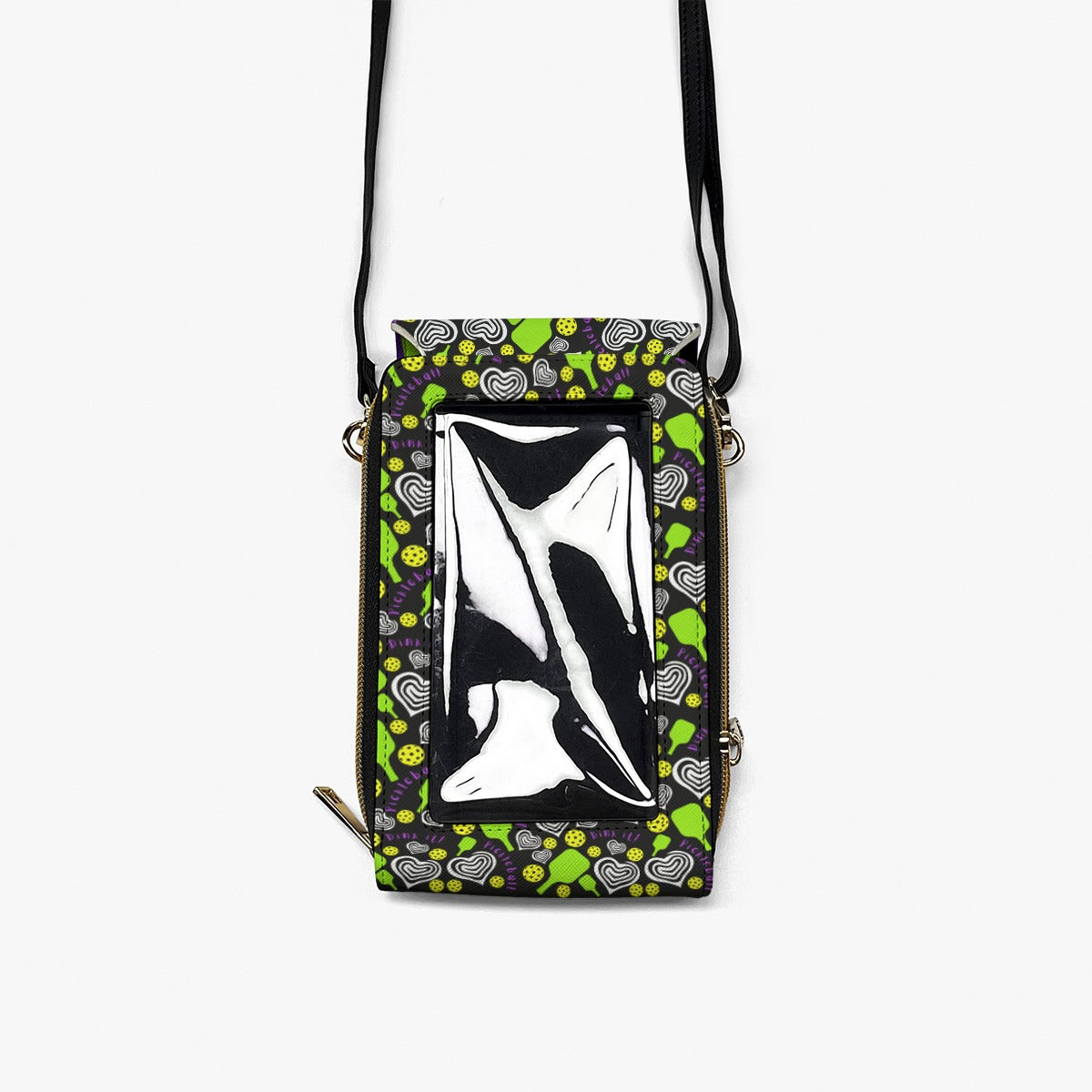 Dizzy Pickle Dinking Diva Hearts BG Women's Pickleball Mobile Phone  Crossbody Bag