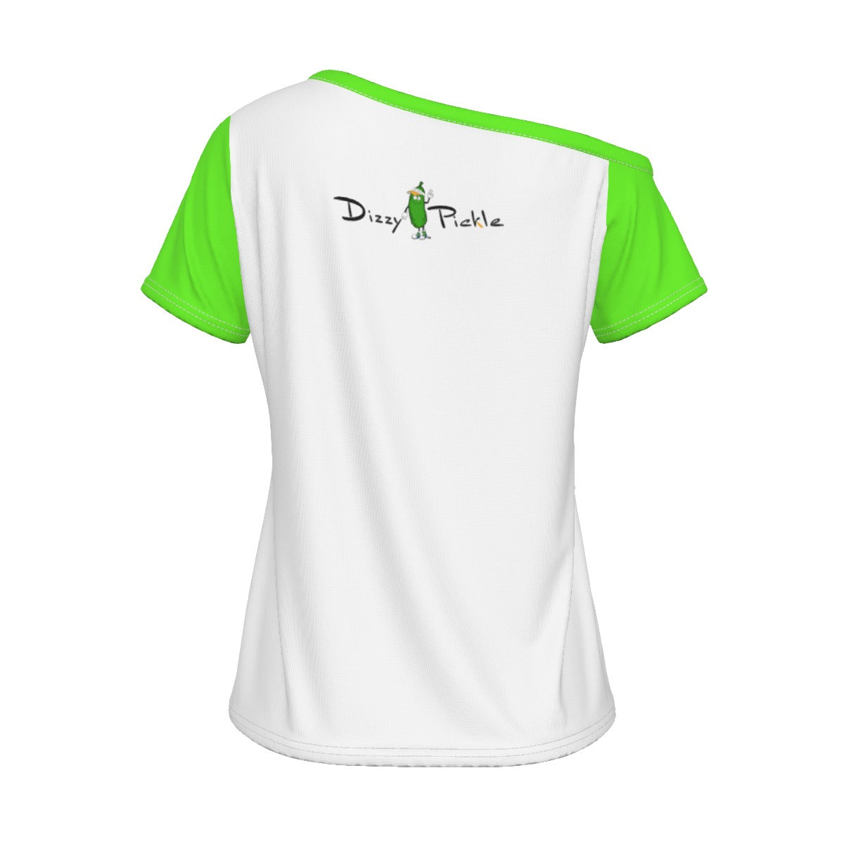 MEDIUM - EMPOWER - Women's Pickleball Off-The-Shoulder Sport T-Shirt by Dizzy Pickle