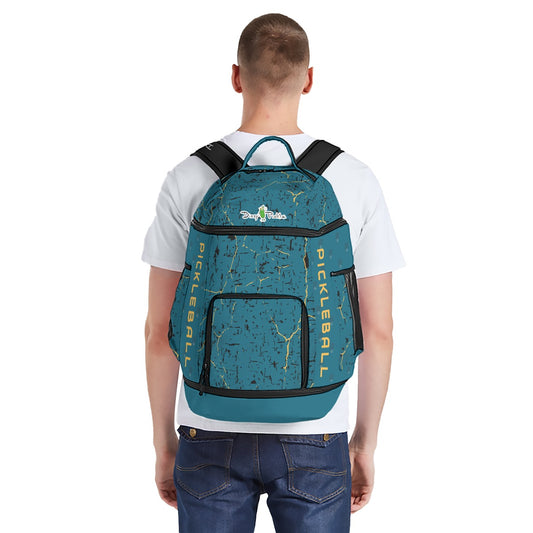 Dizzy Pickle Lynne Turquoise Large Courtside Pickleball Multi-Compartment Backpack with Adjustable Straps