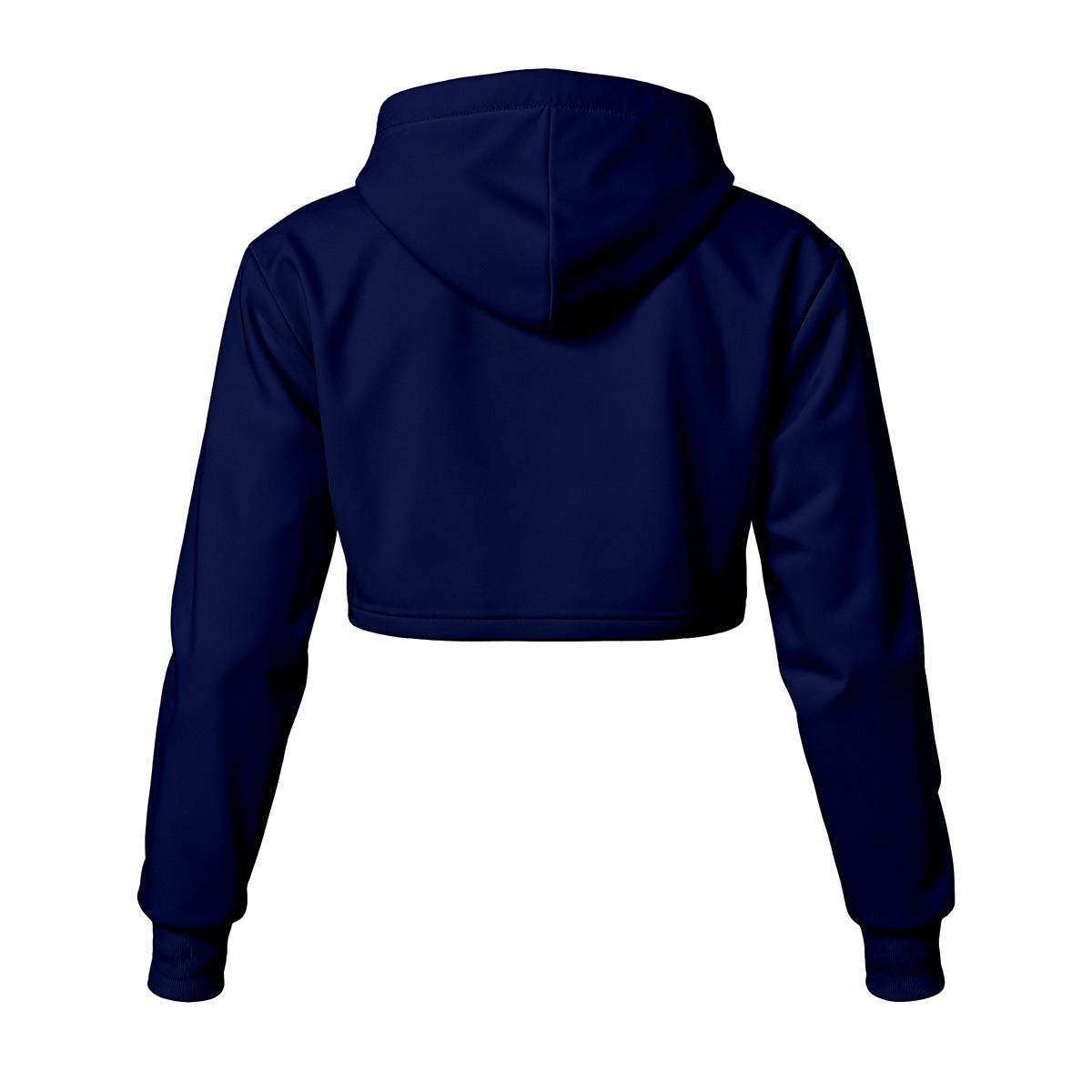 Dizzy Pickle Women's Pickleball Cropped Hoodie - Navy Blue