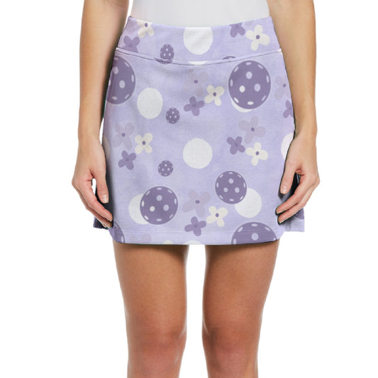 Dizzy Pickle Sophie Blooms and Balls Women's 17" Performance Pickleball Skort and Inner Shorts