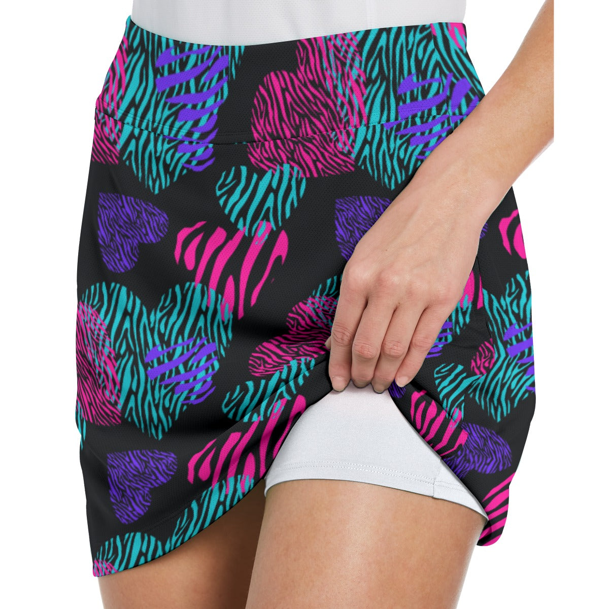 Dizzy Pickle Shelley Black Women's 17" Performance Pickleball Skort and Inner Shorts