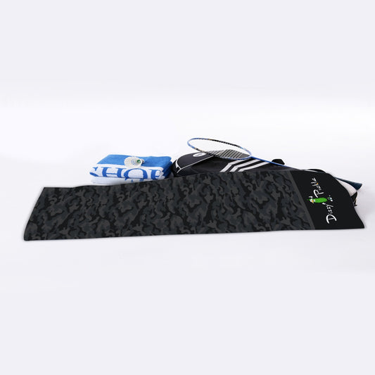 Dizzy Pickle Jan Black_Gray Pickleball Cooling Sports Towel