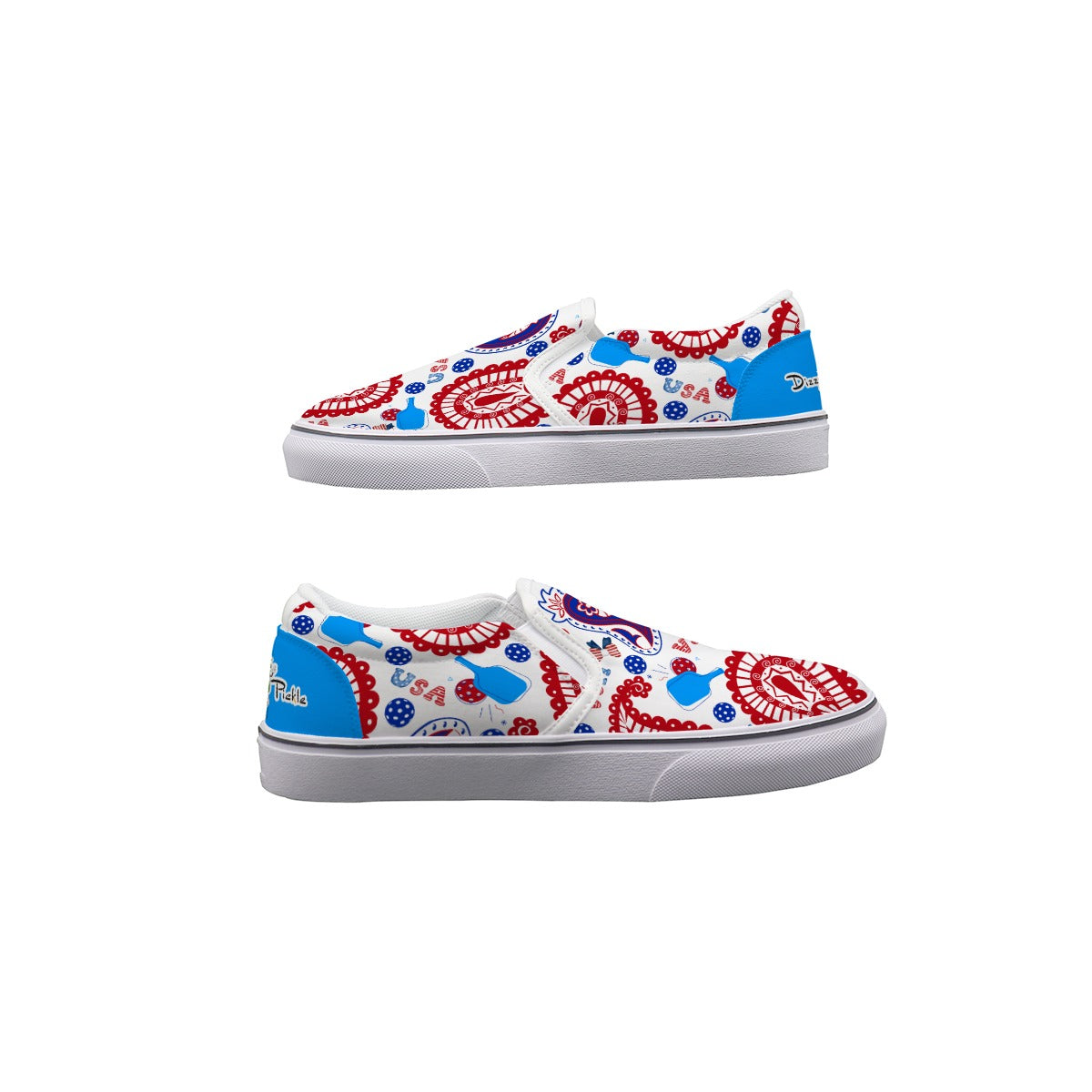 Dizzy Pickle USA Freedom Women's Casual Slip-On Canvas Shoes