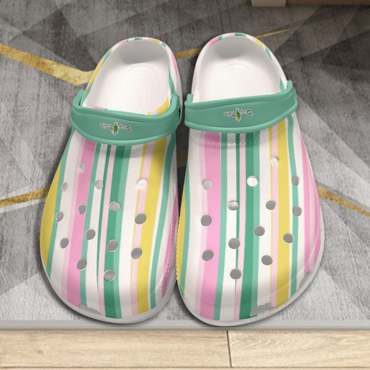 Dizzy Pickle Becky Stripes Women's Pickleball Clogs