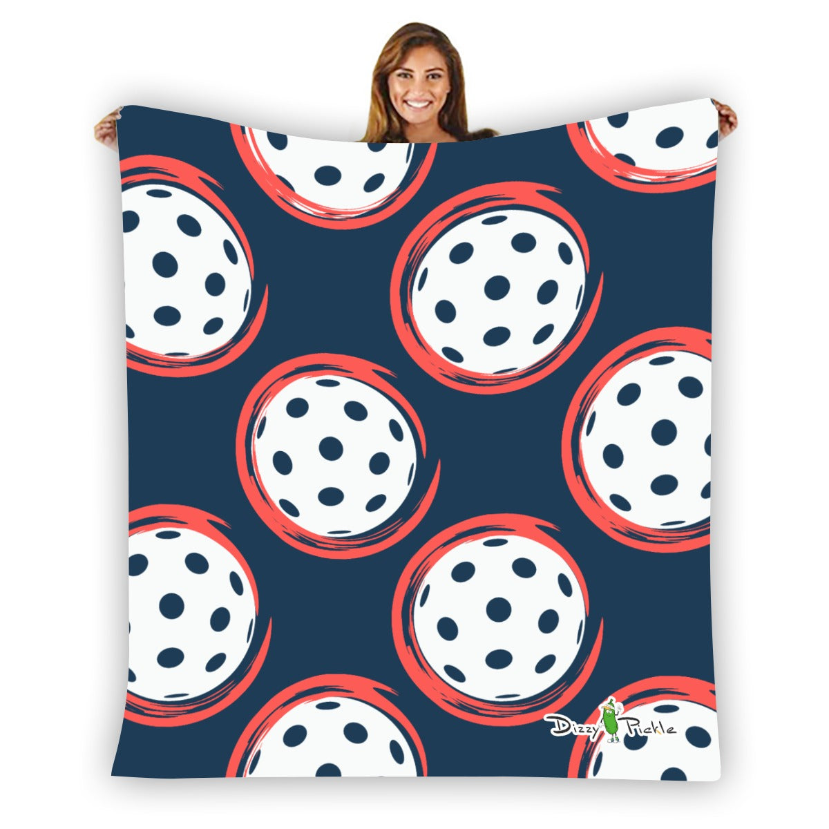 Dizzy Pickle Van Pickleball Courtside Flannel Blanket