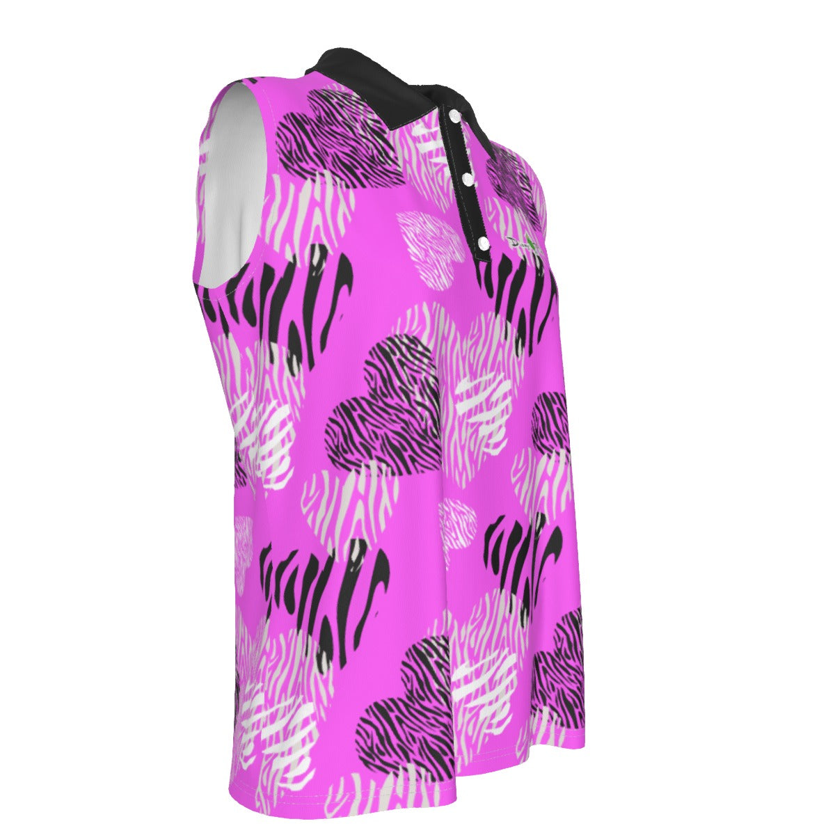 Dizzy Pickle Shelley Pink Women's Pickleball Sleeveless Polo Shirt