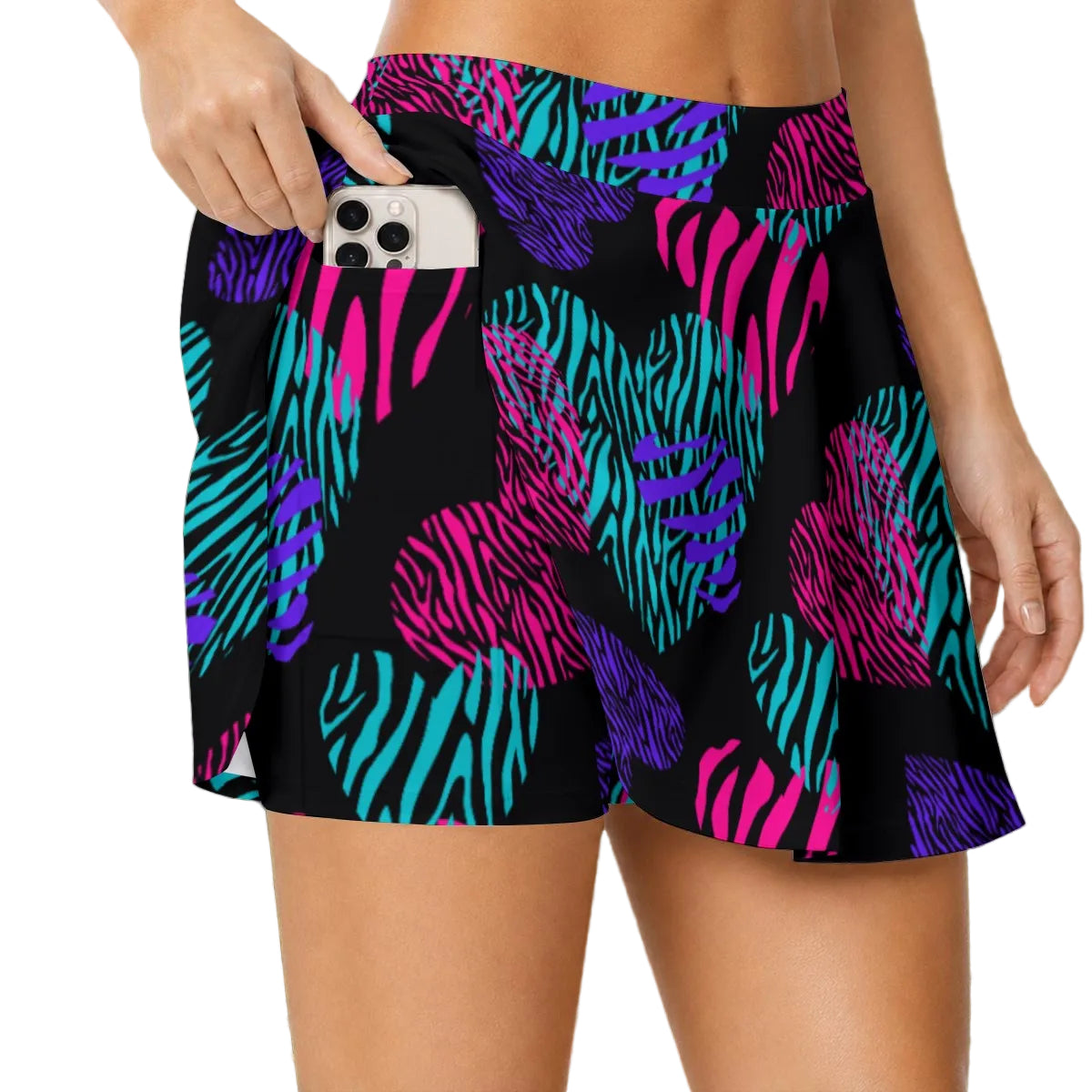 Dizzy Pickle Shelley Black Women's (16" - 17") Active A-Line Swing Pickleball Skort