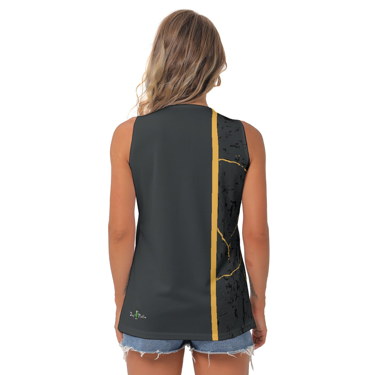 Dizzy Pickle Lynne Black Women's Pickleball Sleeveless V-Neck Top