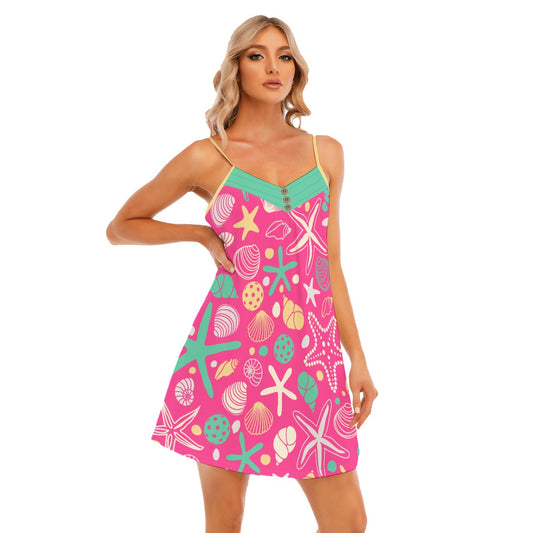 Dizzy Pickle Joann Pickleball V-Neck Sleeveless Cami Nightgown