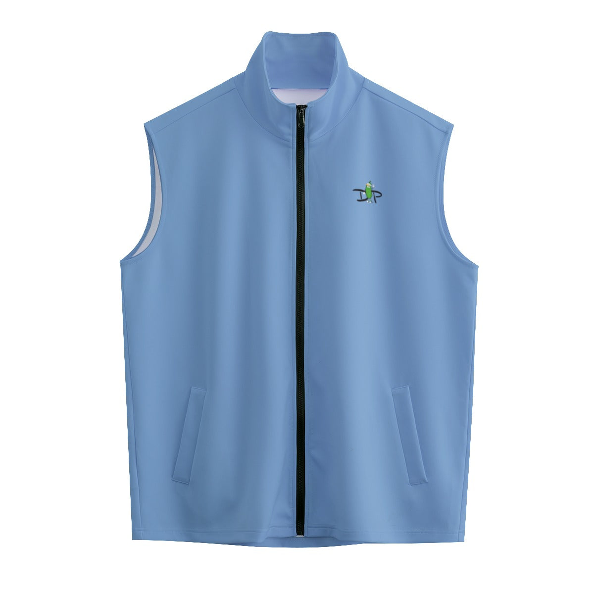 2X-LARGE DZY P Classic - Light Blue - Men's Stand-up Collar Vest by Dizzy Pickle