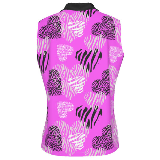 Dizzy Pickle Shelley Pink Women's Pickleball Sleeveless Polo Shirt