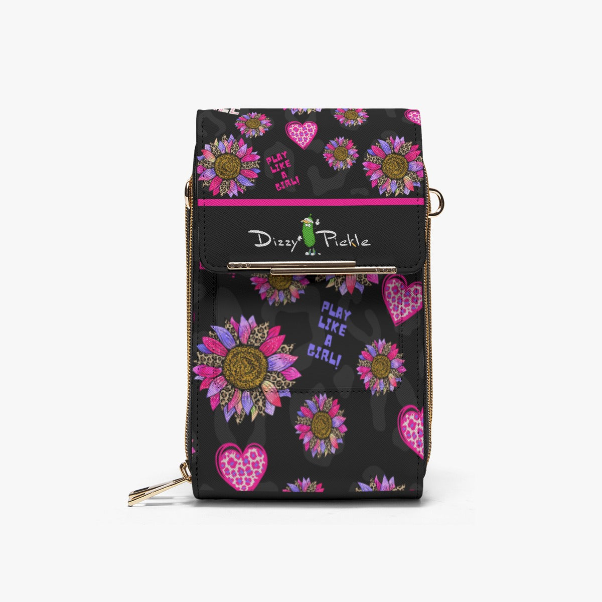 Dizzy Pickle Amber Wild and Free Women's Pickleball Mobile Phone  Crossbody Bag