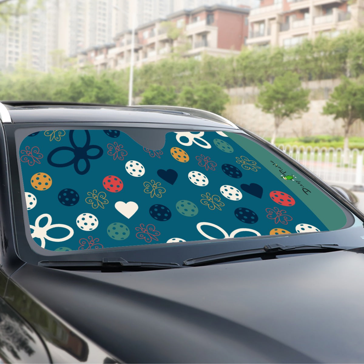 Dizzy Pickle Penny Blues Pickleball Windshield Sunshade