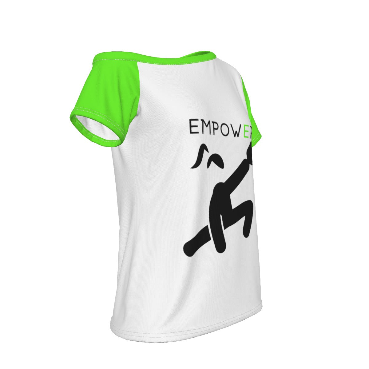 MEDIUM - EMPOWER - Women's Pickleball Off-The-Shoulder Sport T-Shirt by Dizzy Pickle