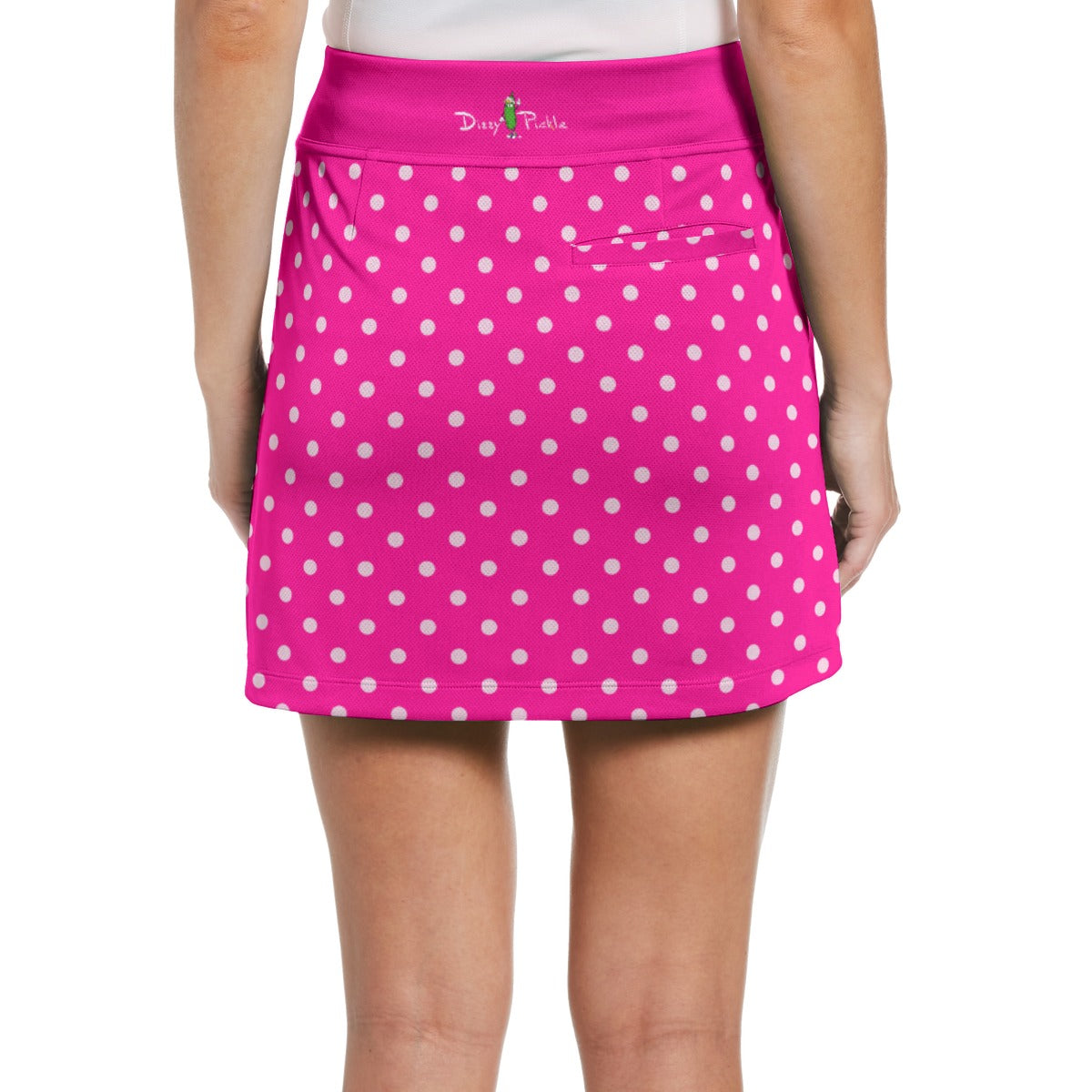 Dizzy Pickle Avery Polka Dots Women's 17" Performance Pickleball Skort with Inner Shorts