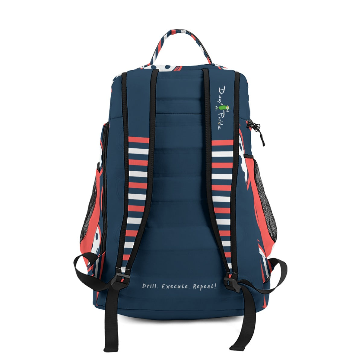 Dizzy Pickle Van Large Courtside Pickleball Multi-Compartment Backpack with Adjustable Straps Navy Blue