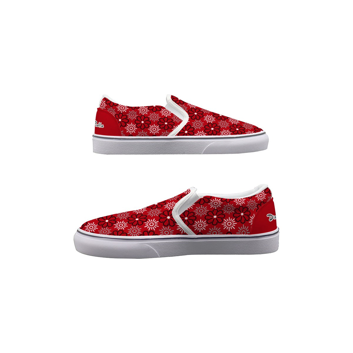 Dizzy Pickle April Red Women's Casual Slip-On Canvas Shoes