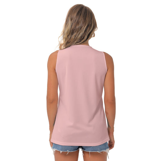 Dizzy Pickle Barbara Sweet Rose Champagne Women's Pickleball Sleeveless V-Neck Top