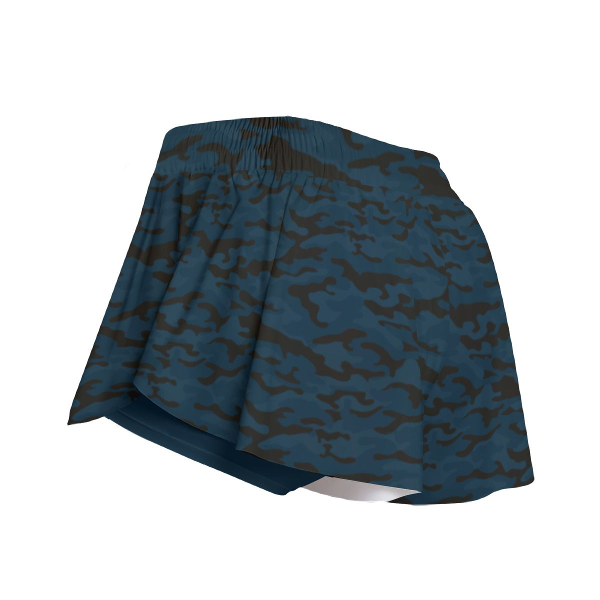 Dizzy Pickle Jan Black_Blue Women's Pickleball Sport Culottes with Pockets