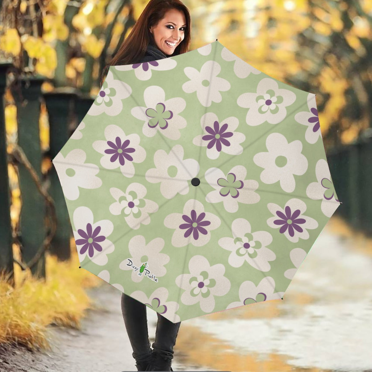 Dizzy Pickle Heather Pickleball Automatic Button Release Umbrella