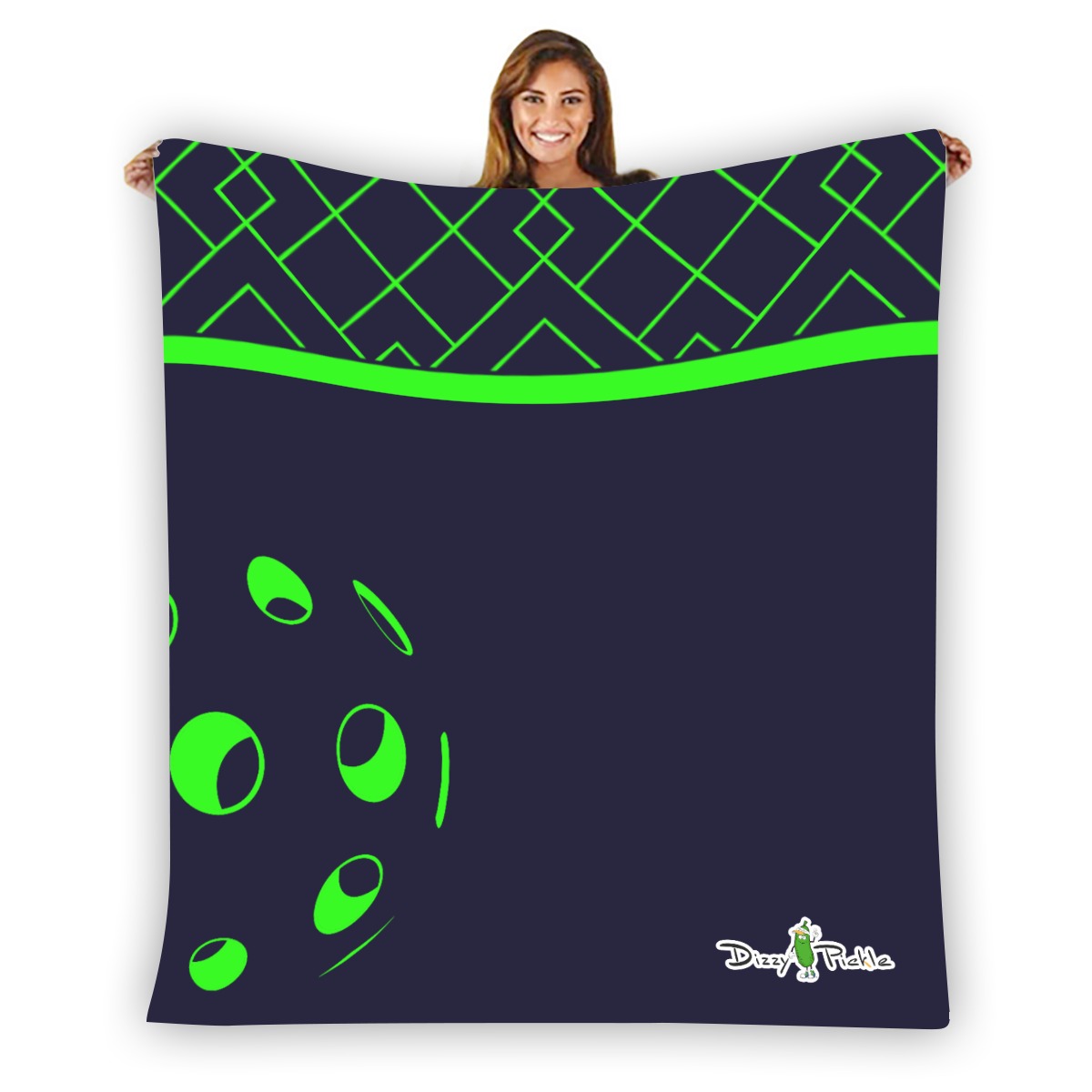 Dizzy Pickle Lisa NBG Pickleball Courtside Flannel Blanket