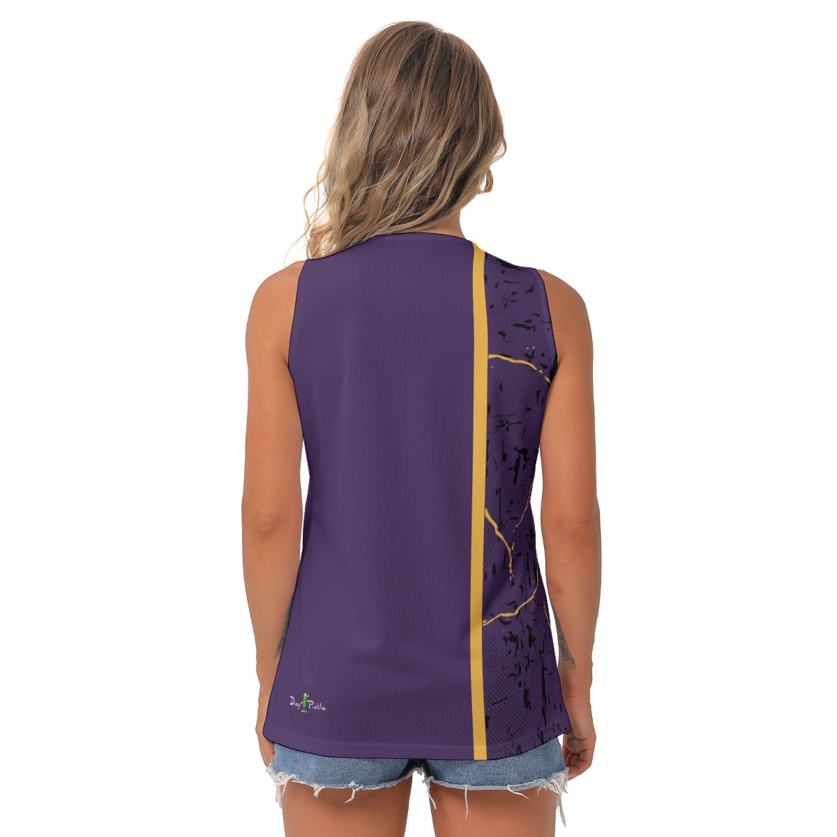 Dizzy Pickle Lynne Purple Women's Pickleball Sleeveless V-Neck Top