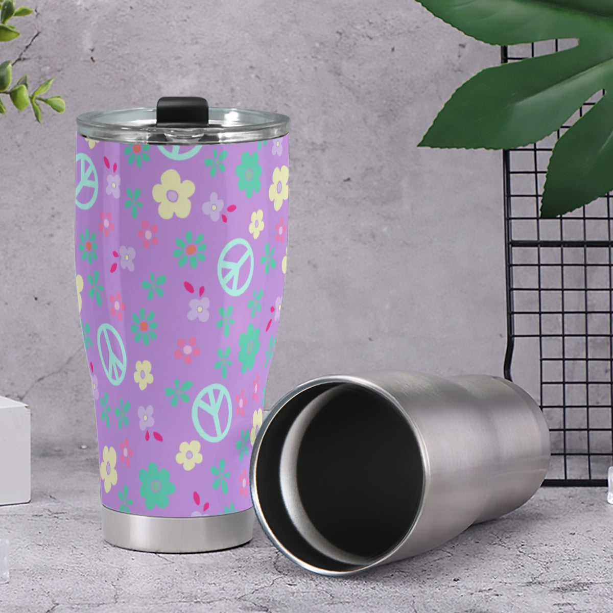 Dizzy Pickle Hope Lavender Pickleball 30oz Insulated Tumbler 3.94"x7.87"x2.95"