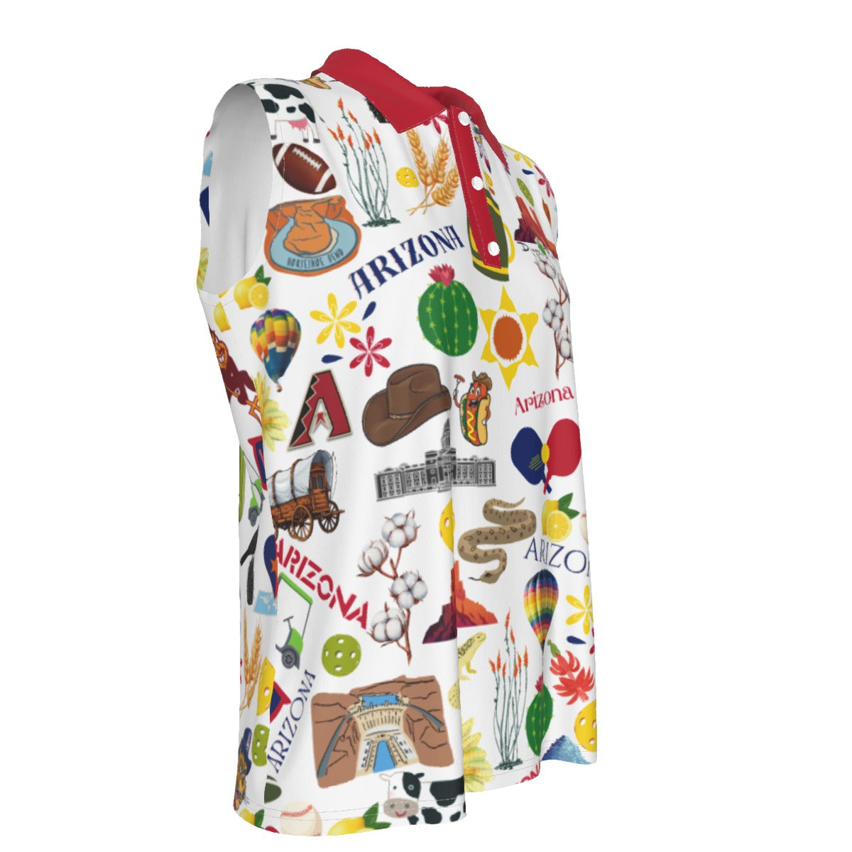 Dizzy Pickle Arizona Women's Pickleball Sleeveless Polo Shirt