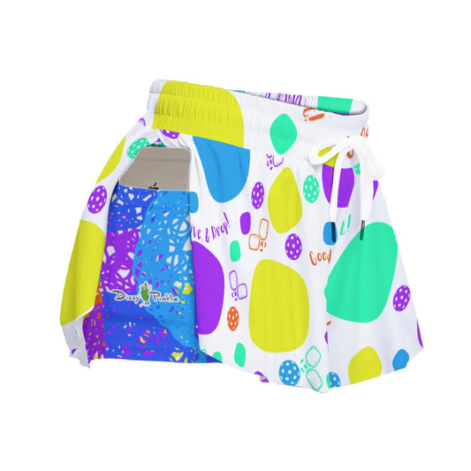 Dizzy Pickle Sharon Paddle Up! Women's Pickleball Sport Culottes with Pockets