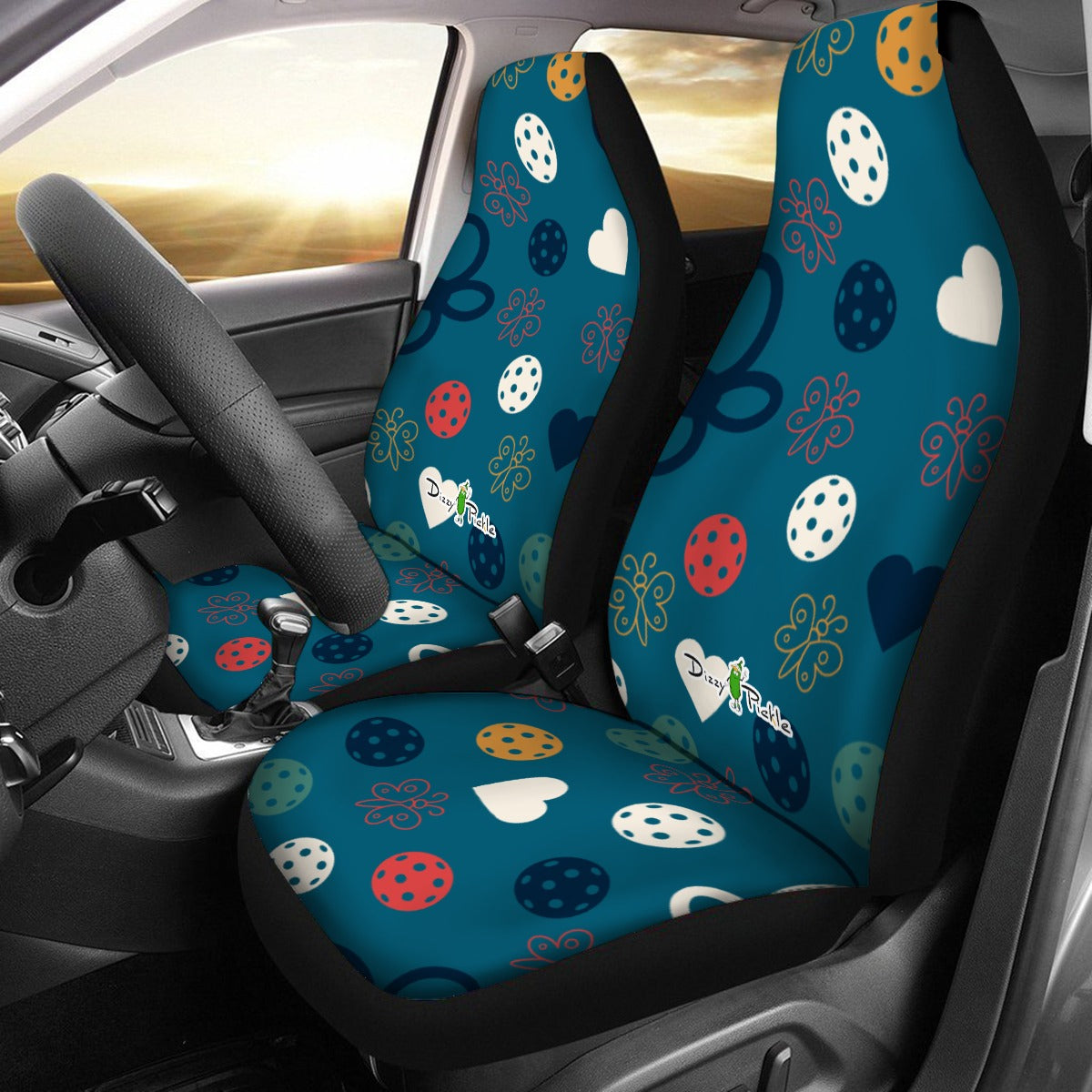 Dizzy Pickle Penny Main B Universal Car Seat Cover (Includes a pair of seat covers.)