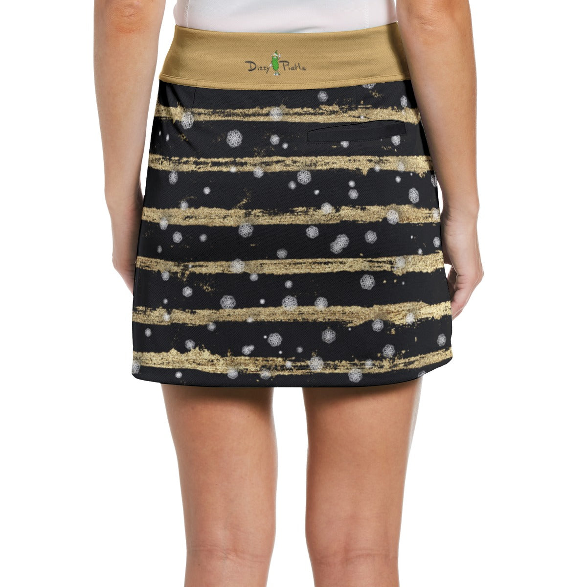 Dizzy Pickle Christmas Wishes Women's 17" Performance Pickleball Skort with Inner Shorts