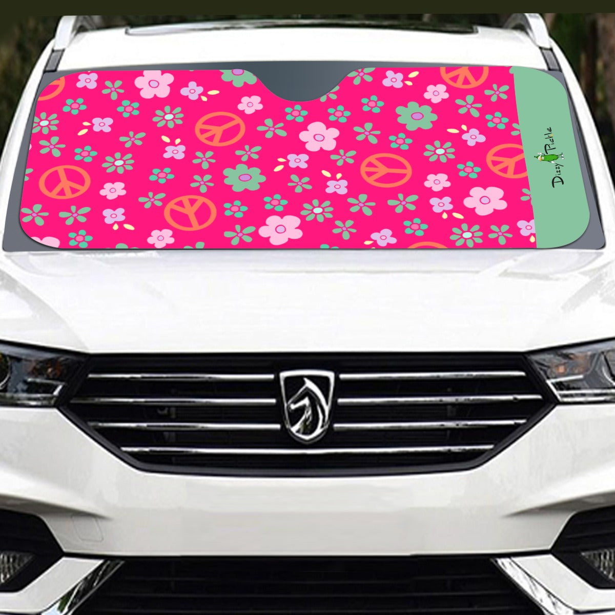 Dizzy Pickle Hope Rose Pickleball Windshield Sunshade