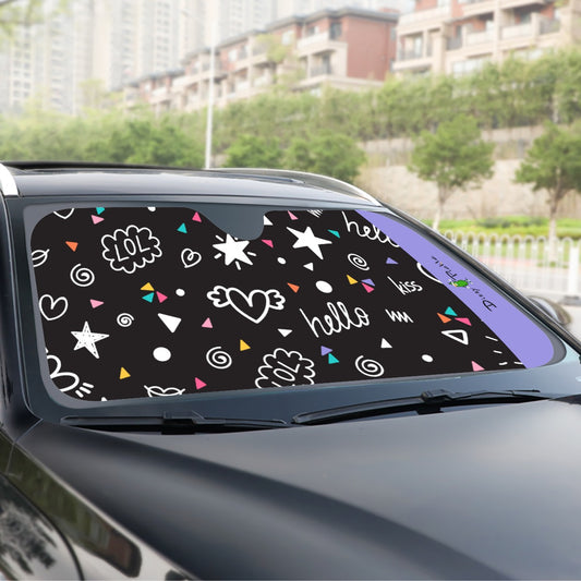 Dizzy Pickle Rachel Black Pickleball Windshield Sunshade