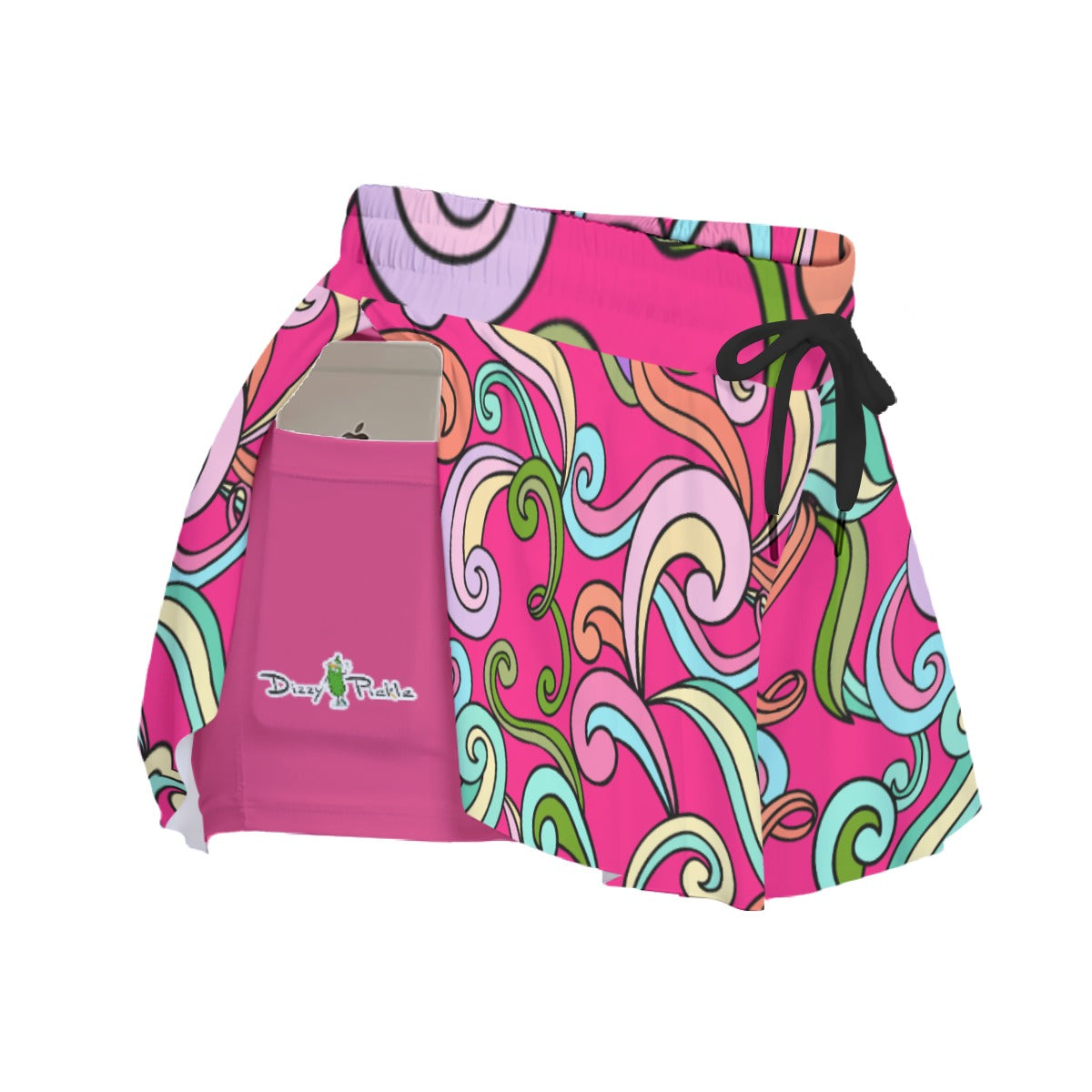 Dizzy Pickle Anna Pink Women's Pickleball Sport Culottes with Pockets