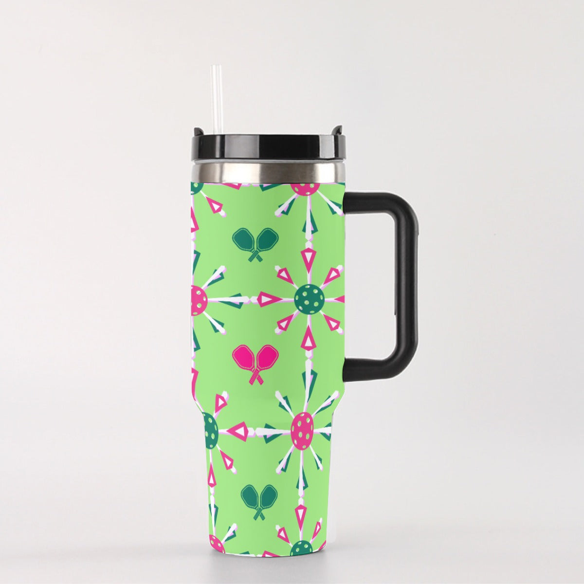 Dizzy Pickle Penny Paddles and Balls Large PG 40 oz. Mega Pickleball Insulated Tumbler with Handle