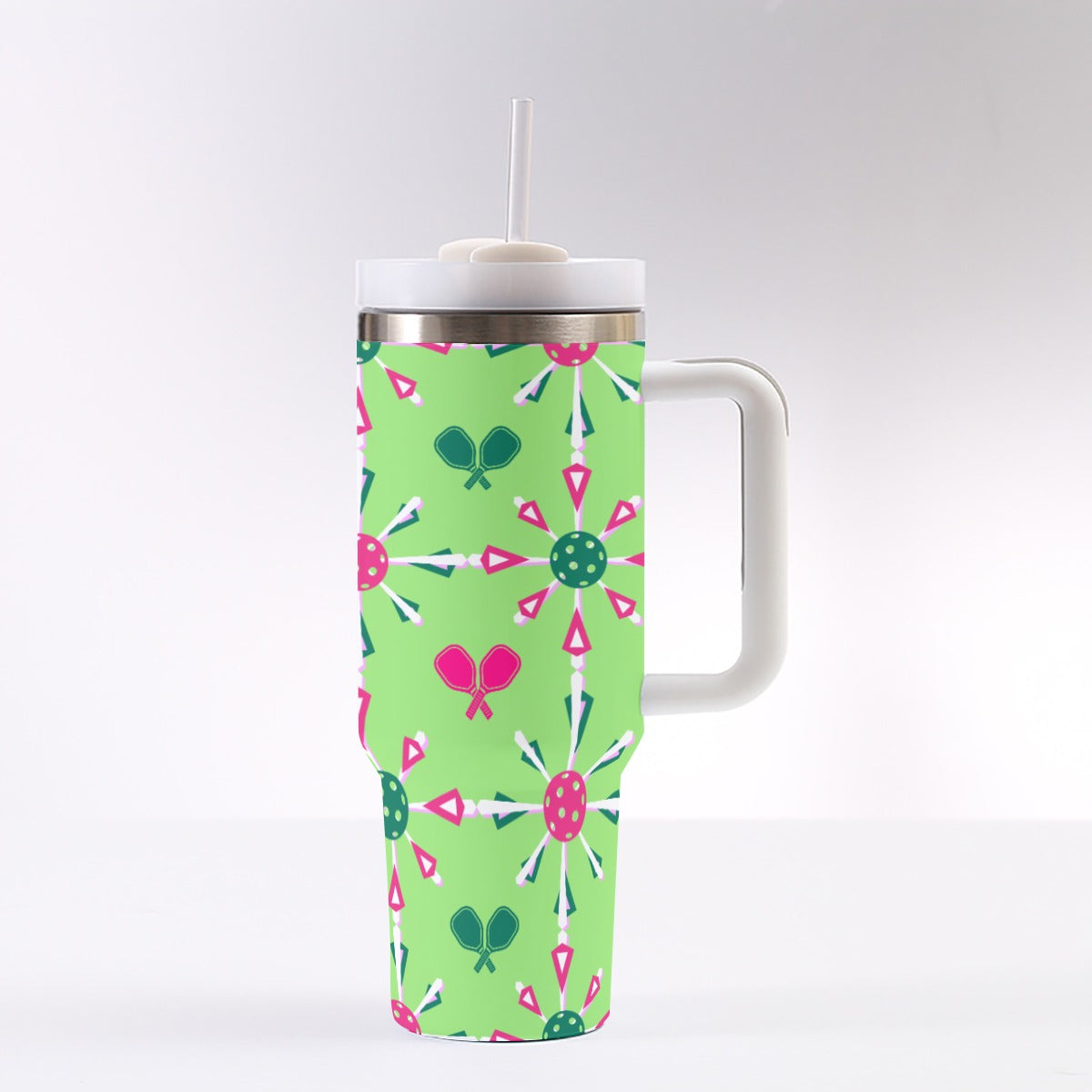 Dizzy Pickle Penny Paddles and Balls Large PG 40 oz. Mega Pickleball Insulated Tumbler with Handle