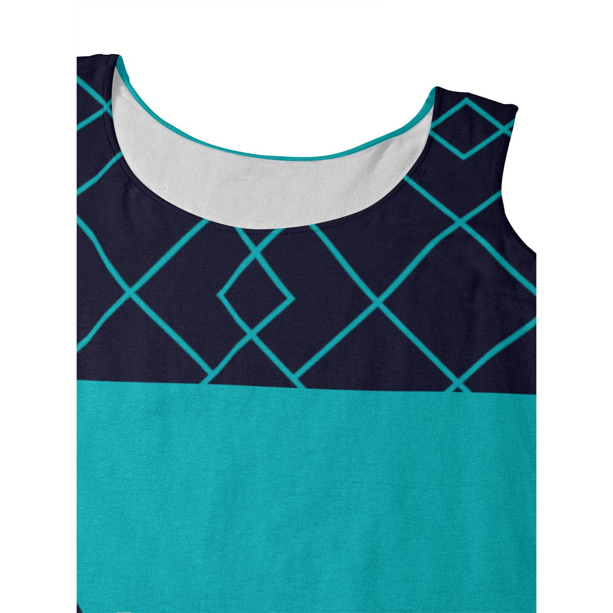 3X-LARGE Lisa - Teal/Blue - Women's Wide Strap Tank by Dizzy Pickle (Plus Size)